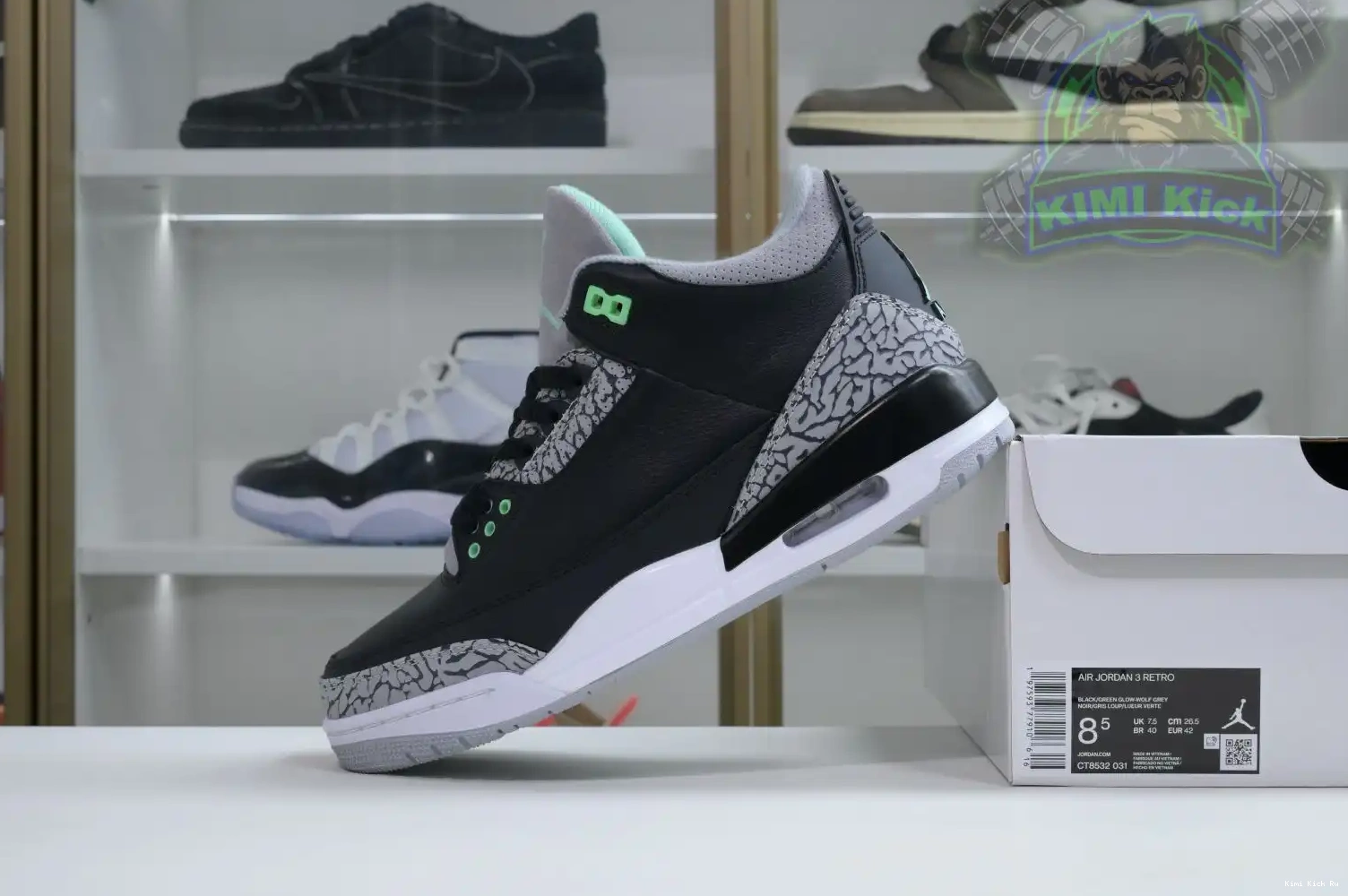 Glow 3 Jordan Kimikick Green Air 0810